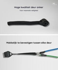 JPS Sports® Resistance Bands Set - Fitness Elastiek - Weerstandsbanden - Handvaten - Enkelbanden - Draagtas - Tot 55KG 5 JPS Sports® Resistance Bands Set - Fitness Elastiek - Weerstandsbanden - Handvaten - Enkelbanden - Draagtas - Tot 55KG -Fitnessapparatuur Serie Winkel 1000x1200 4