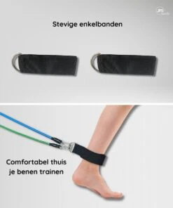 JPS Sports® Resistance Bands Set - Fitness Elastiek - Weerstandsbanden - Handvaten - Enkelbanden - Draagtas - Tot 55KG 6 JPS Sports® Resistance Bands Set - Fitness Elastiek - Weerstandsbanden - Handvaten - Enkelbanden - Draagtas - Tot 55KG -Fitnessapparatuur Serie Winkel 1000x1200 5