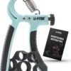 U-Fit One Handtrainer - 10 To 60kg - Handknijper - Knijphalter - Vingertrainer - Onderarm Grip Trainer - Lichtblauw