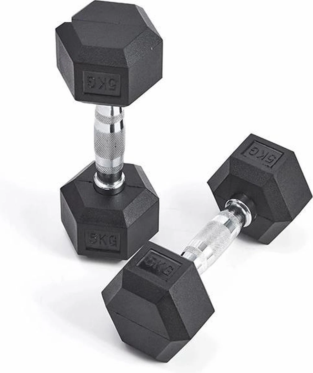 Active Panther Hexa Dumbbell set - Professionele gewichten - Halterset - gewichten - 2 x 5 kg - 10 kg Totaal Active Panther Hexa Dumbbell Set - Professionele Gewichten - Halterset - Gewichten - 2 X 5 Kg - 10 Kg Totaal -Fitnessapparatuur Serie Winkel 1009x1200 2
