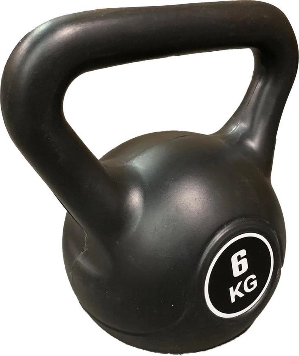 Kettlebell - Fitness - Kettlebells - Gewichten - 6kg - Zwart Merkloos Kettlebell - Fitness - Kettlebells - Gewichten - 6kg - Zwart -Fitnessapparatuur Serie Winkel 1009x1200 3