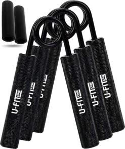 U-Fit One 3 Delige Metal Handtrainer Set - 68kg, 90kg, 113kg - Grip Trainer - Handknijper - Knijphalter - Armtrainer - Hand Knijper - Handgripper - Heavy Gripper - Onderarm - Buigveer