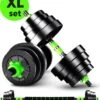 EchoGoods Halterset 30 KG - 2x15 KG - GRATIS Trainingschema - Dumbell Set - Barbell Halterstang Met Gewichten – Verstelbare Dumbells Met Gewichtschijven - Fitness Stang - Black Friday -Fitnessapparatuur Serie Winkel 1029x1200 9