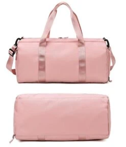 Merkloos Pink Duffel Bag Medium Dames Sporttas - 25 Liter - Roze - M -Fitnessapparatuur Serie Winkel 1030x1200 3