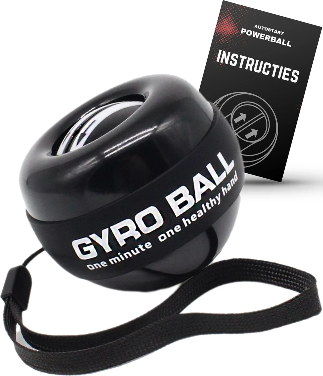 U-Fit One PowerBall met Autostart - Forceball - WristBall - Spinner - Handtrainer - Polstrainer - Stressbal - Zwart U-Fit One PowerBall Met Autostart - Forceball - WristBall - Spinner - Handtrainer - Polstrainer - Stressbal - Zwart -Fitnessapparatuur Serie Winkel 1033x1200 3