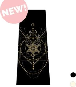Love Generation ● Design Yoga Mat ● Fitness Mat ● Sacred Print ● Zwart -Fitnessapparatuur Serie Winkel 1052x1200 6
