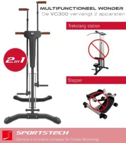 Sportstech VC300 Stepper - Fitness Thuis - Vertical Climber - Inklapbaar -Fitnessapparatuur Serie Winkel 1054x1200