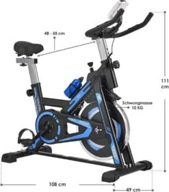 Hometrainer RapidPace / Fitness Fiets - Blauw Bike -Fitnessapparatuur Serie Winkel 1055x1200