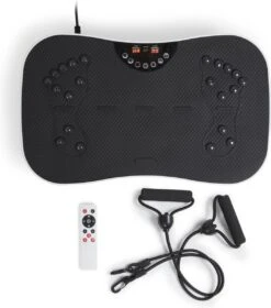 Rebblo Fitness Trilplaat - Vibratieplaat - 99 Snelheidsniveaus - Voetmassage Functie - Incl. Weerstandsbanden En Afstandsbediening.- Max. 120 Kg - 58 X 42 X 16 Cm -Fitnessapparatuur Serie Winkel 1057x1200 3