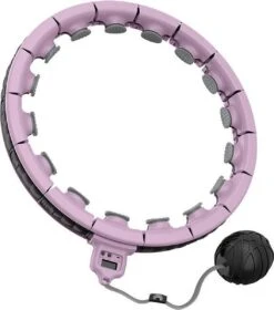 Merkloos Hoelahoep Voor Fitness En Massage - Voor Volwassenen En Kinderen - Schakels Voor Aanpassing Aan Maat - 400g Verzwaarde Bal - Met Teller - Geschikt Voor Afvallen - Makkelijk In Elkaar Te Zetten - Licht Paars -Fitnessapparatuur Serie Winkel 1060x1200 1