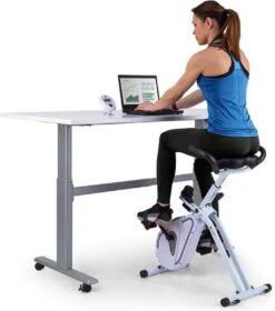 CAPITAL SPORTS Azura Desk Bike - Cardio Bike Voor Gebruik Aan Je Bureau - Hometrainer - 7,5 Kg Vliegwielmassa- Riemaandrijving - Max. 100 Kg