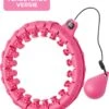 Nuvance - Verstelbare Fitness Hoelahoep - Met Teller En Gewicht - Voor Volwassenen En Kinderen - Weighted Hula Hoop - Smart Hoepel - Roze -Fitnessapparatuur Serie Winkel 1064x1200 6
