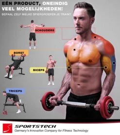 Sportstech AH300 Halterset - Korte&lange Halter Dumbbell Ineen - 30 Kg - Halters - Gewichten -Fitnessapparatuur Serie Winkel 1066x1200 1