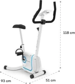 Klarfit Myon Cycle Hometrainer - Fitness Fiets - 8 Standen - Cardio Bike Met Trainingscomputer - Magnetisch Remsysteem - 12kg Vliegwielmassa - SmartCardio Studio Met Tablethouder En Kinomap-app -Fitnessapparatuur Serie Winkel 1067x1200