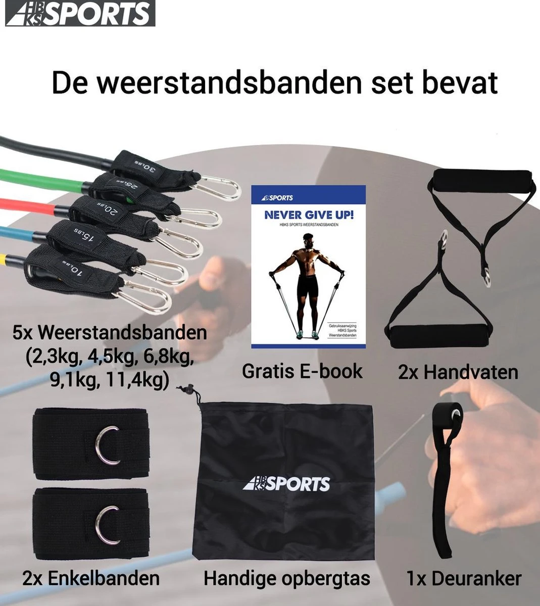 Weerstandsbanden Set - 11-delige Set - Resistance Band - Fitness Elastiek Set - Muscle Bands Elastic - met Handvatten Weerstandsbanden Set - 11-delige Set - Resistance Band - Fitness Elastiek Set - Muscle Bands Elastic - Met Handvatten -Fitnessapparatuur Serie Winkel 1069x1200 1