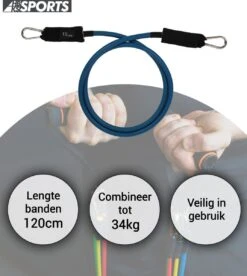 Weerstandsbanden Set - 11-delige Set - Resistance Band - Fitness Elastiek Set - Muscle Bands Elastic - Met Handvatten 4 Weerstandsbanden Set - 11-delige Set - Resistance Band - Fitness Elastiek Set - Muscle Bands Elastic - Met Handvatten -Fitnessapparatuur Serie Winkel 1072x1200 2