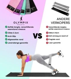 HBKS Sports Fitness Banden Set - Weerstandsbanden - Resistance Bands - Fitness Elastiek Set - Thuis Fitness Materiaal - Muscle Bands Elastic - Sporten - Workout - Hometrainer - Billen Trainen - Squat - Krachttraining - Inclusief Tas - Sport Artikelen -Fitnessapparatuur Serie Winkel 1074x1200 1