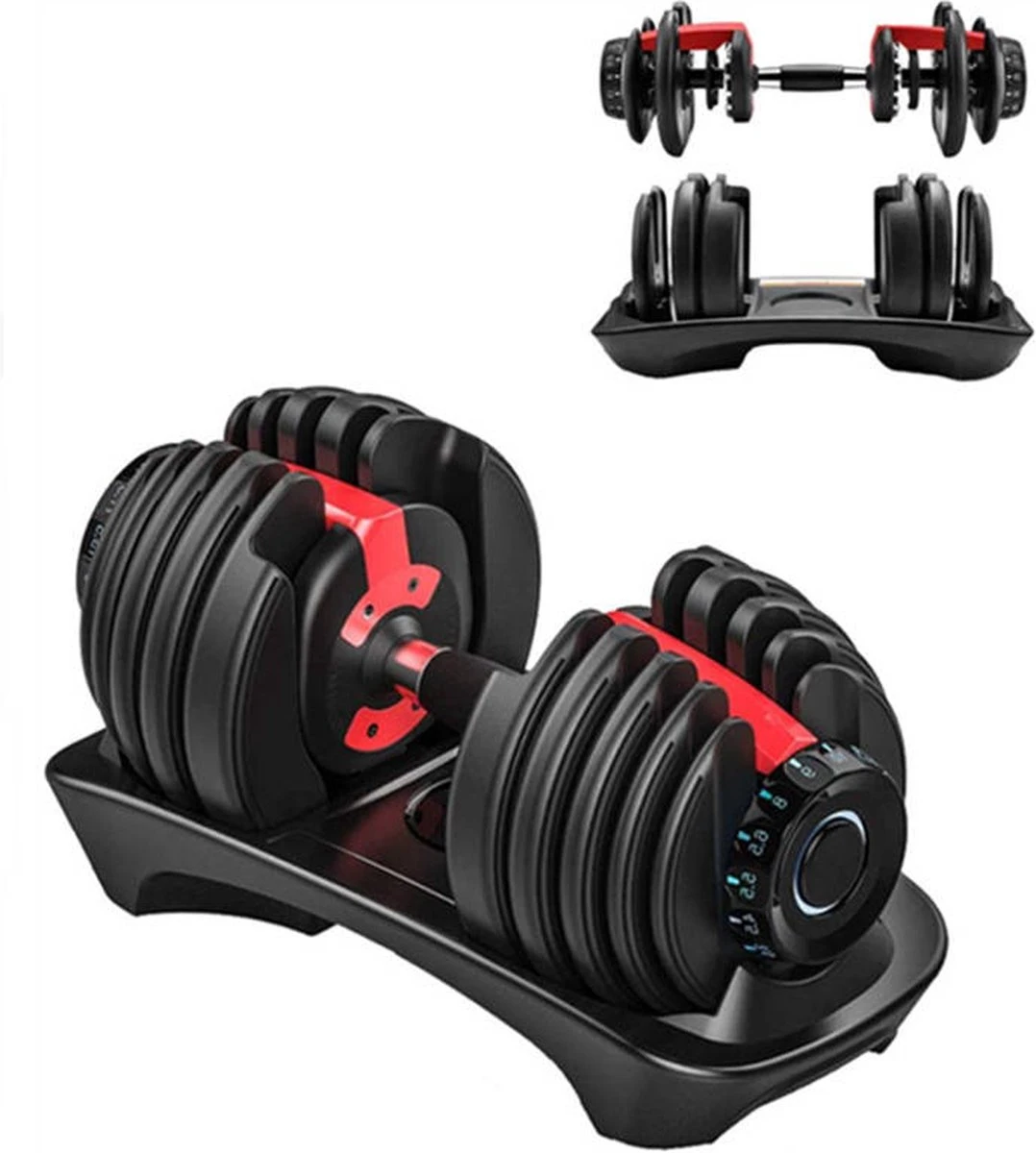 Bowflex SelectTech 552i Verstelbaar Dumbbell Set - Gewichten - Kunststof - 24 kg Bowflex SelectTech 552i Verstelbaar Dumbbell Set - Gewichten - Kunststof - 24 Kg -Fitnessapparatuur Serie Winkel