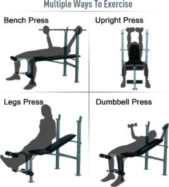 Fitnessbank - Bankdrukbank - Krachttraining - Fitness Bank - Bench Press - Leg Curl -Fitnessapparatuur Serie Winkel 1087x1200