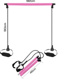 Rebenga Resistance Bar 2.0+ Trainingsschema - Multifunctioneel - Full Body Workout - Resistance Band Set - Weerstandsbanden - Fitness Elastiek Booty Band - Pilates - Pilates Bar - Booty Bar - Pilates Stick - Thuis Sporten + GYM ZAK -Fitnessapparatuur Serie Winkel 1094x1200