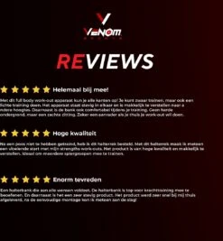 Venom Sports Halterbank – Fitnessbank – Verstelbare Rugleuning – Uiterst Geschikt Voor Gewichten – Incl. Beenhouder – Zachte Handgrepen – PU Kussens – Triangel Structuur – Inklapbaar - Zwart - 182x116x112cm -Fitnessapparatuur Serie Winkel 1110x1200 2