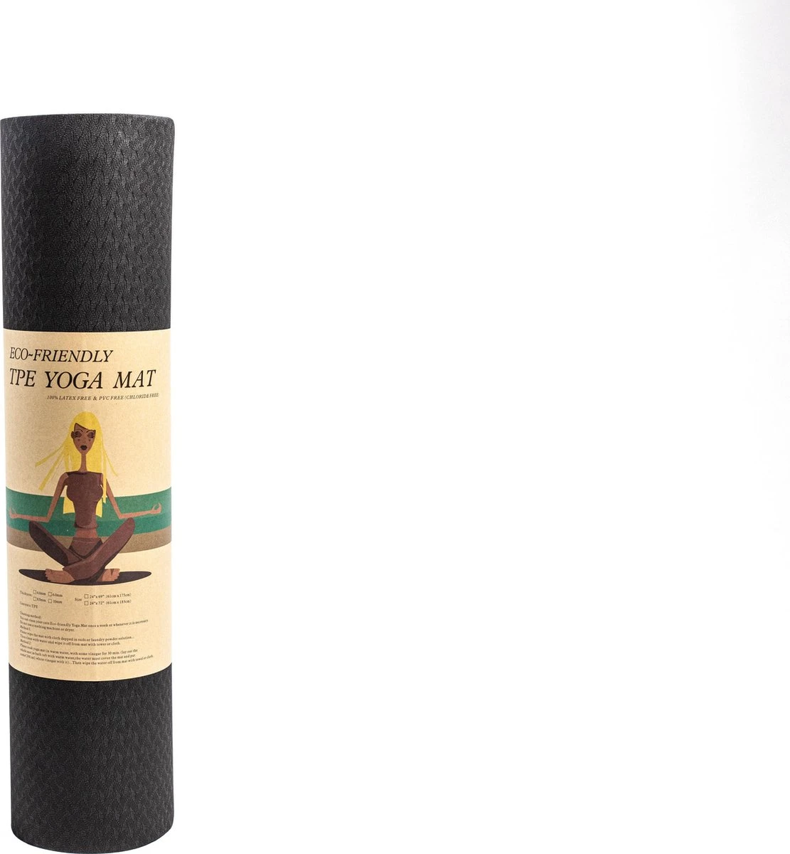 AJ-Sports Yoga mat - Fitness mat Eco friendly - Sport mat - yoga mat - Zwart - Anti slip - Yoga - Pilates - 180 x 61x 0.6 cm AJ-Sports Yoga Mat - Fitness Mat Eco Friendly - Sport Mat - Yoga Mat - Zwart - Anti Slip - Yoga - Pilates - 180 X 61x 0.6 Cm -Fitnessapparatuur Serie Winkel 1111x1200 1