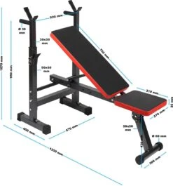 Inklapbare Halterbank Tot 230kg; Vlakke Trainingsbank, Hellingbank, Fitness Bank - Multistrobe 7 Inklapbare Halterbank Tot 230kg; Vlakke Trainingsbank, Hellingbank, Fitness Bank - Multistrobe -Fitnessapparatuur Serie Winkel 1117x1200 4