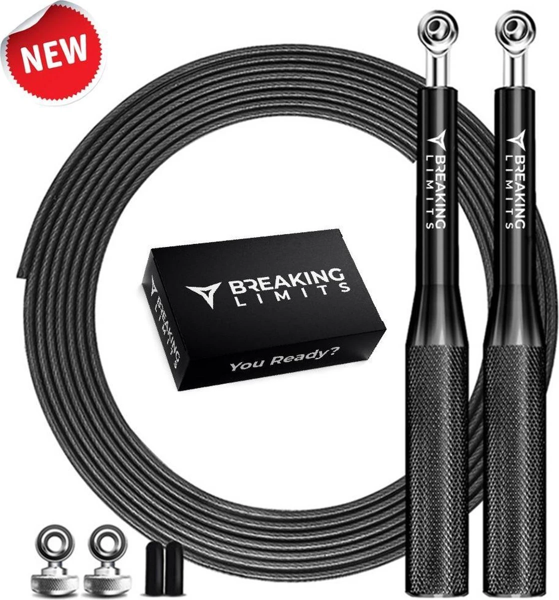 Breaking Limits Verstelbaar Springtouw voor Volwassenen – Speedrope & Jump Rope – Jumping & Skipping Rope – Fitness & Crossfit – Springtouw Kinderen - Anti-Slip Handvat + Slijtbestendig Staaldraad Merkloos Breaking Limits Verstelbaar Springtouw Voor Volwassenen – Speedrope & Jump Rope – Jumping & Skipping Rope – Fitness & Crossfit – Springtouw Kinderen - Anti-Slip Handvat + Slijtbestendig Staaldraad -Fitnessapparatuur Serie Winkel