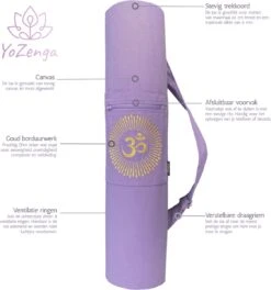 YoZenga Yogatas | Ohm Lovely Lilac Met Trekkoord | Sporttas | Yoga Koker Tas 4 YoZenga Yogatas | Ohm Lovely Lilac Met Trekkoord | Sporttas | Yoga Koker Tas -Fitnessapparatuur Serie Winkel 1122x1200 5