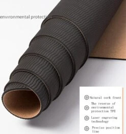 Merkloos TDR - Yoga Mat Met Tas- Natuurlijk Kurk En TPE - Vrij Van Schadelijke Stoffen, Hypoallergeen En 100% (biologisch) Afbreekbaar - Zeer Geschikt Voor Yin Yoga En Kundalini Yoga Met Draagtas En Draagband- 183x66x0,5 Cm - Mandala Bloem -Fitnessapparatuur Serie Winkel 1125x1200 5