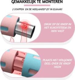 Breaking Limits Fitness Hoelahoep Voor Volwassenen – Gemaakt Van Roestvrij Staal, Zachte Foam En Anti-Zweet Buitenlaag – Sport Hoepel – Hula Hoop/ Weight Hoop – HoolaHoop – Roze – 94CM + 1 Tot 8 KG -Fitnessapparatuur Serie Winkel 1129x1200 4