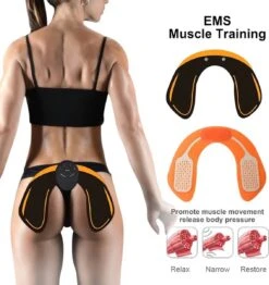 Draadloze Elektrische Heupen En Bil Spieren Stimulator Trainer + Hydraterende Gel - Wireless Electric Hometrainer Hips And Butt Muscle Lifting Stimulator Massager -Fitnessapparatuur Serie Winkel 1132x1200
