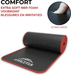 Tested By Athletes Pro II Fitnessmat + E-Book Met Oefeningen - 183 X 61 X 1cm NBR Foam - Oefenmat Met Draagtas- En Riem - Voor Fitnessoefeningen En Yoga Oefeningen 7 Tested By Athletes Pro II Fitnessmat + E-Book Met Oefeningen - 183 X 61 X 1cm NBR Foam - Oefenmat Met Draagtas- En Riem - Voor Fitnessoefeningen En Yoga Oefeningen -Fitnessapparatuur Serie Winkel 1137x1200 1