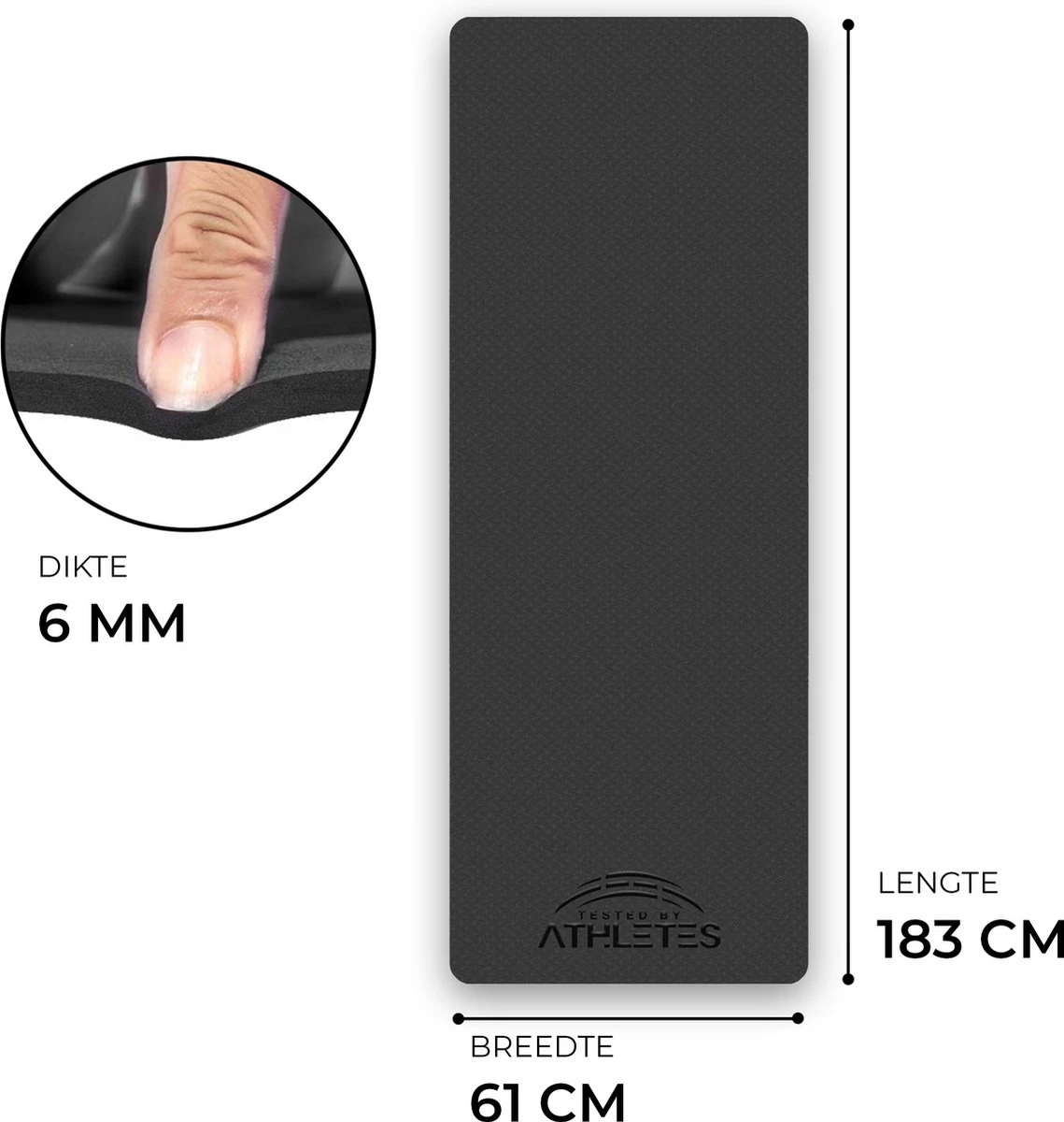 Tested by Athletes - Yoga Mat - Fitness Mat- Yoga Mat anti-slip - Eco Friendly - Yoga Mat dik 0.6mm Tested By Athletes - Yoga Mat - Fitness Mat- Yoga Mat Anti-slip - Eco Friendly - Yoga Mat Dik 0.6mm -Fitnessapparatuur Serie Winkel 1139x1200 1