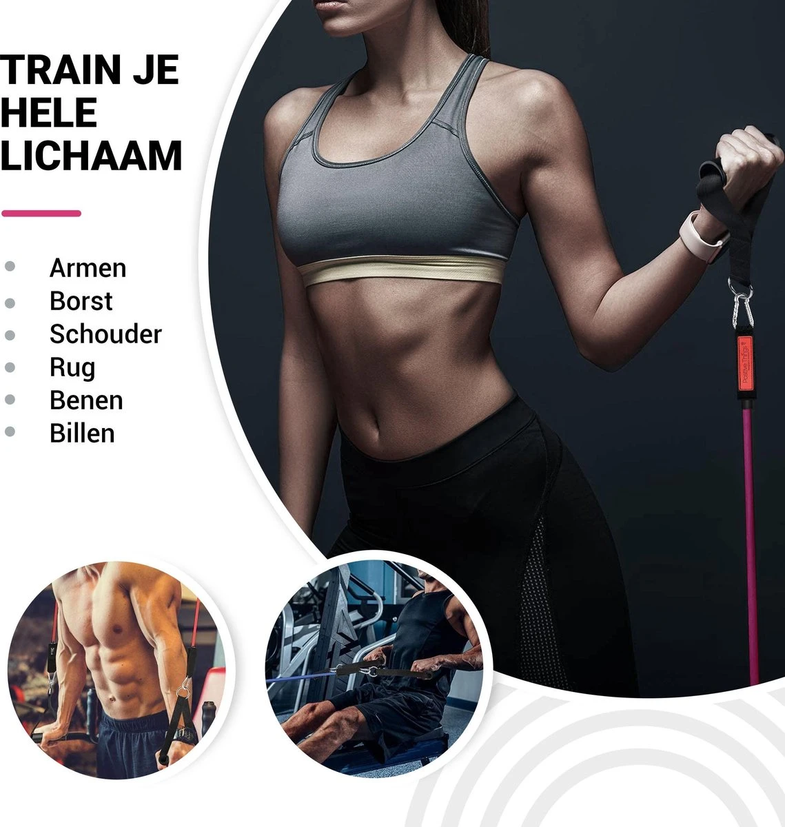 Weerstandsbanden Elastiek Set - 5 Fitness Elastiek met Handvaten - Resistance Banden Set van 11 met Verschillende Weerstanden Weerstandsbanden Elastiek Set - 5 Fitness Elastiek Met Handvaten - Resistance Banden Set Van 11 Met Verschillende Weerstanden -Fitnessapparatuur Serie Winkel