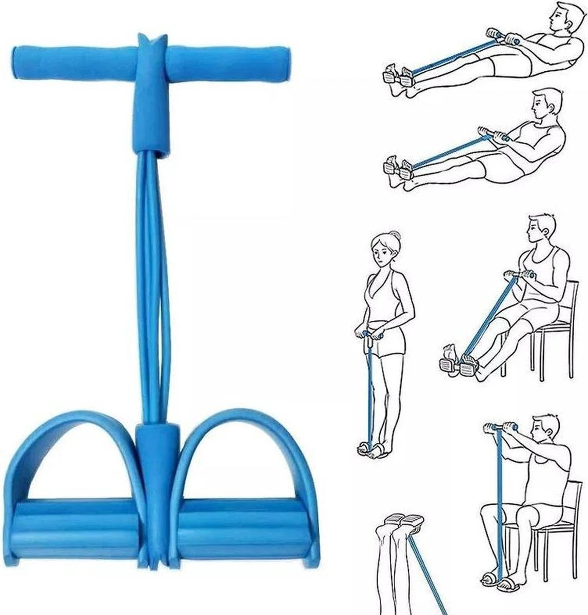 Fitness bands- home trainer- Fitness pedaal trainer- Body Workout- Thuis Sporten - Resistance band set- Buikspieren, armen en Benen trainen- Blauw Fitness Bands- Home Trainer- Fitness Pedaal Trainer- Body Workout- Thuis Sporten - Resistance Band Set- Buikspieren, Armen En Benen Trainen- Blauw -Fitnessapparatuur Serie Winkel 1146x1200 4