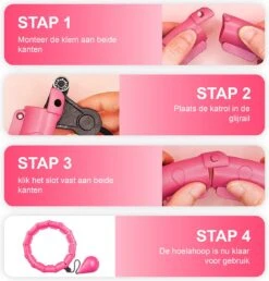 Belenthi Verstelbare Fitness Hoelahoep Met Gewicht - Voor Volwassenen En Kinderen - Weighted Hula Hoop - Smart Hoepel - Roze -Fitnessapparatuur Serie Winkel 1149x1200 7