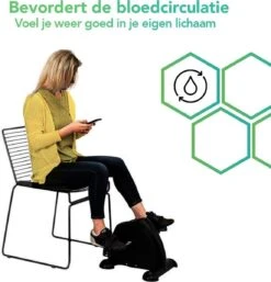 Dreaver Stoelfiets - LCD-scherm - Inclusief Antislipmat - Bureaufiets - Bewegingstrainer - Deskbike - Mini Hometrainer - Pedaaltrainer -Fitnessapparatuur Serie Winkel 1152x1200 1