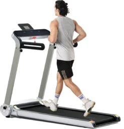 Merax Elektrische Loopband - Opvouwbaar - Inklapbaar Hardloopband - Professioneel - Fitness Hometrainer - Zilver Met Zwart -Fitnessapparatuur Serie Winkel 1157x1200 2