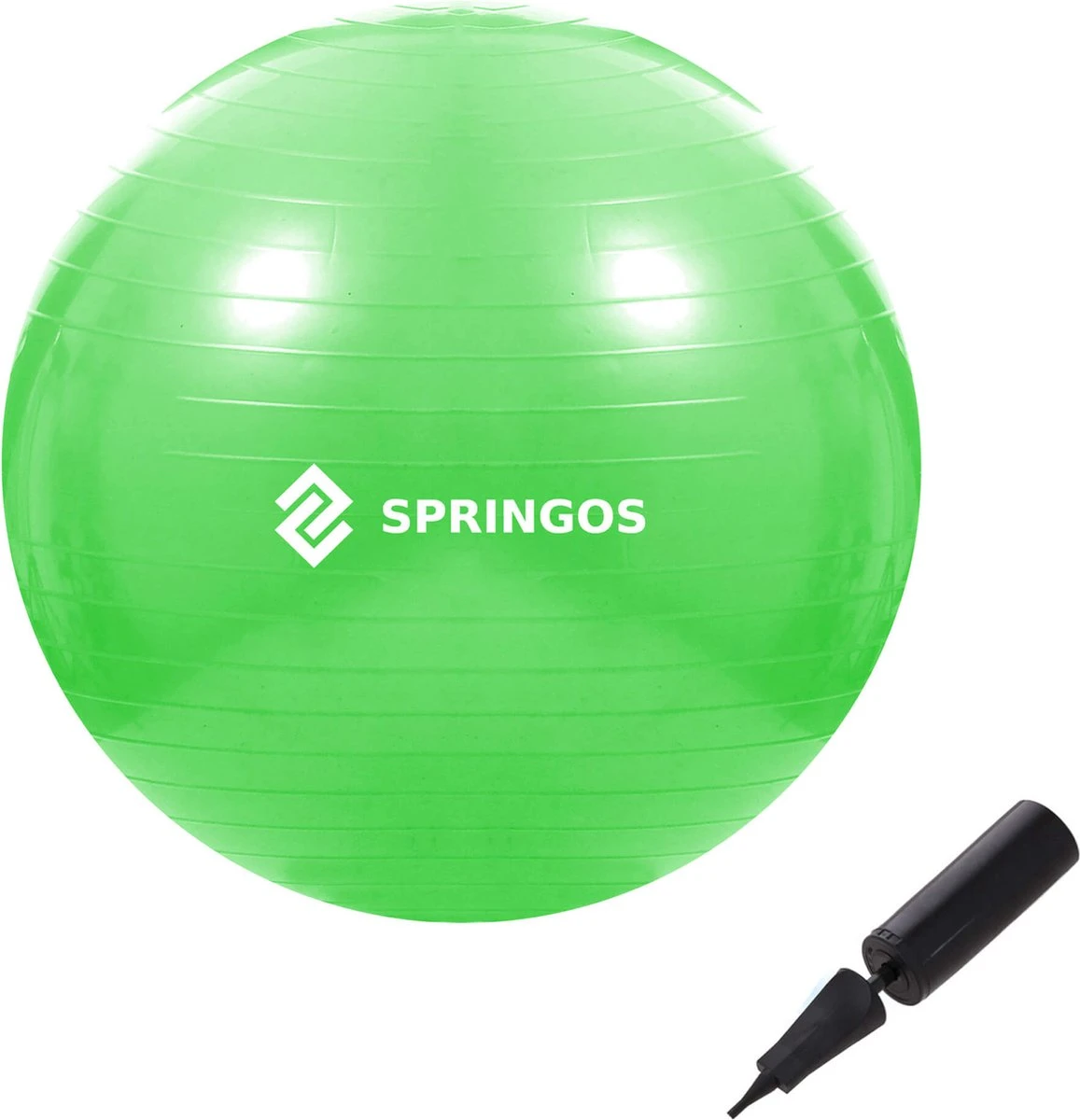 Springos Fitness Bal | Zitbal | Yoga Bal | Fitness | Groen | Inclusief Pomp | 65 cm Springos Fitness Bal | Zitbal | Yoga Bal | Fitness | Groen | Inclusief Pomp | 65 Cm -Fitnessapparatuur Serie Winkel 1157x1200 4
