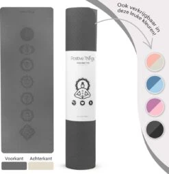Yoga Mat Sportmat Fitnessmat Antislip Duurzaam Met Yoga Lessen - Grijs 11 Yoga Mat Sportmat Fitnessmat Antislip Duurzaam Met Yoga Lessen - Grijs -Fitnessapparatuur Serie Winkel 1166x1200 5
