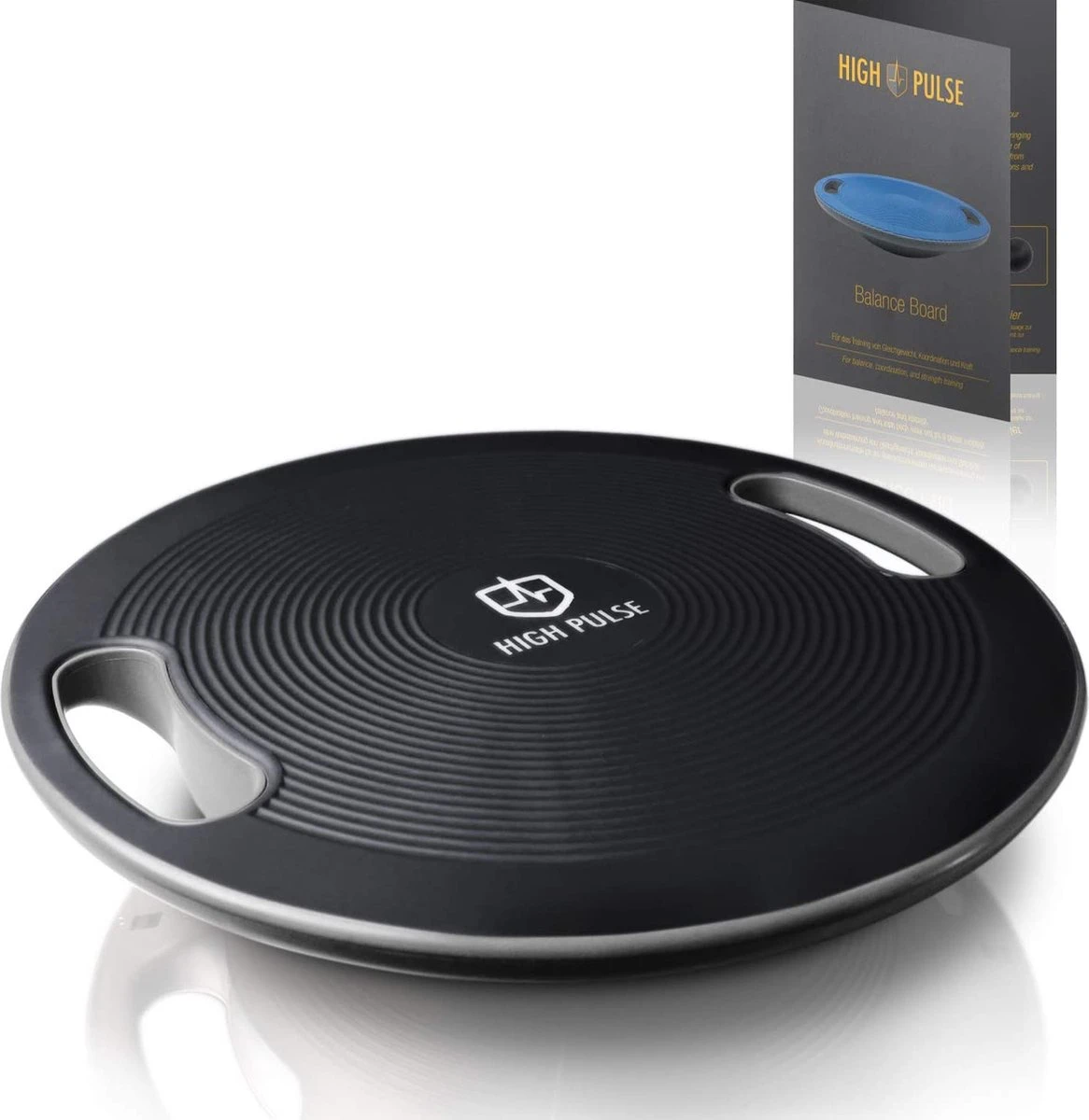 High Pulse Balance Board incl. oefenposter - innovatief wiebelbord met handgrepen voor het trainen van evenwicht, coördinatie en kracht - ook geschikt voor fysiotherapie & revalidatie (Ø 40 cm | Zwart) High Pulse Balance Board Incl. Oefenposter - Innovatief Wiebelbord Met Handgrepen Voor Het Trainen Van Evenwicht, Coördinatie En Kracht - Ook Geschikt Voor Fysiotherapie & Revalidatie (Ø 40 Cm | Zwart) -Fitnessapparatuur Serie Winkel 1166x1200 7