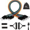 JPS Sports® Resistance Bands Set - Fitness Elastiek - Weerstandsbanden - Handvaten - Enkelbanden - Draagtas - Tot 55KG -Fitnessapparatuur Serie Winkel 1166x1200 9