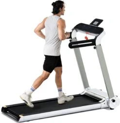 Merax Elektrische Loopband - Opvouwbaar - Inklapbaar Hardloopband - Professioneel - Fitness Hometrainer - Zilver Met Zwart -Fitnessapparatuur Serie Winkel 1167x1200 2