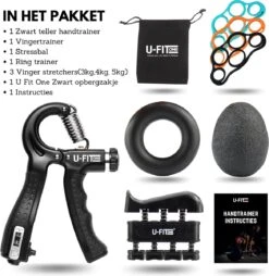 U-Fit One 7 Delige Handtrainer Set - Verstelbare Teller Handgrip - Handknijper - Knijphalter - Stressbal - Vingertrainer - Onderarm Trainer 13 U-Fit One 7 Delige Handtrainer Set - Verstelbare Teller Handgrip - Handknijper - Knijphalter - Stressbal - Vingertrainer - Onderarm Trainer -Fitnessapparatuur Serie Winkel 1168x1200 3