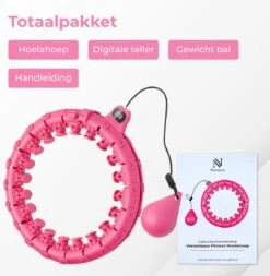 Nuvance - Verstelbare Fitness Hoelahoep - Met Teller En Gewicht - Voor Volwassenen En Kinderen - Weighted Hula Hoop - Smart Hoepel - Roze -Fitnessapparatuur Serie Winkel 1171x1200 10