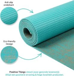 Yoga Mat Sportmat Fitnessmat Antislip Duurzaam Met Yoga Lessen - Turquoise -Fitnessapparatuur Serie Winkel 1173x1200 3