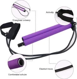 Bodio Pilates Stick - Pilates Bar - Weerstandsband - Resistance Band - Fitness Elastiek - Weerstandbanden Fitness - Fitness Krachttraining - Fitness - Pilates - Binnen - Buiten - Full Body Workout - Paars 6 Bodio Pilates Stick - Pilates Bar - Weerstandsband - Resistance Band - Fitness Elastiek - Weerstandbanden Fitness - Fitness Krachttraining - Fitness - Pilates - Binnen - Buiten - Full Body Workout - Paars -Fitnessapparatuur Serie Winkel 1174x1200 3