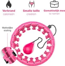 Verstelbare Fitness Hoelahoep Met Gewicht - Hoelahoep Voor Volwassenen En Kinderen - Fitness Hoelahoep - Hula Hoop Fitness - Roze -Fitnessapparatuur Serie Winkel 1174x1200 4
