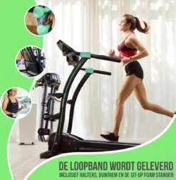 FitBoostR Loopband Inklapbaar 14 Km/h Fitness - Met Massageriem En Hartslagfunctie -Fitnessapparatuur Serie Winkel 1176x1200 5